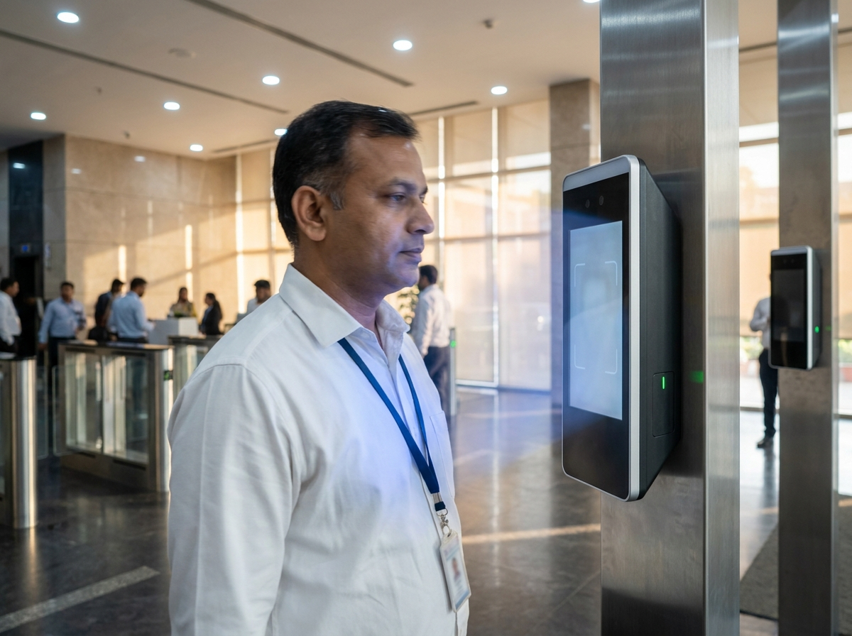 Biometric face scan touchless verification