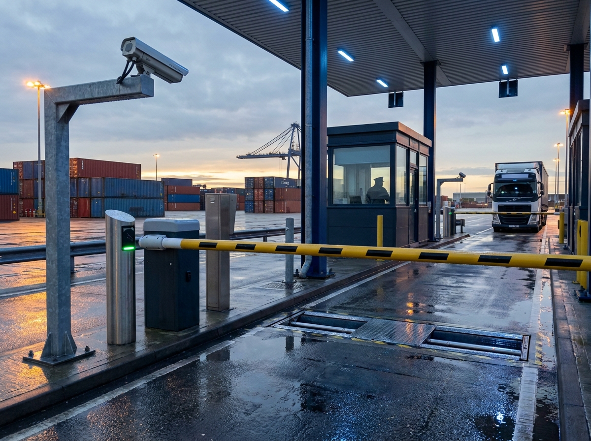 Harbour entry automation illustration