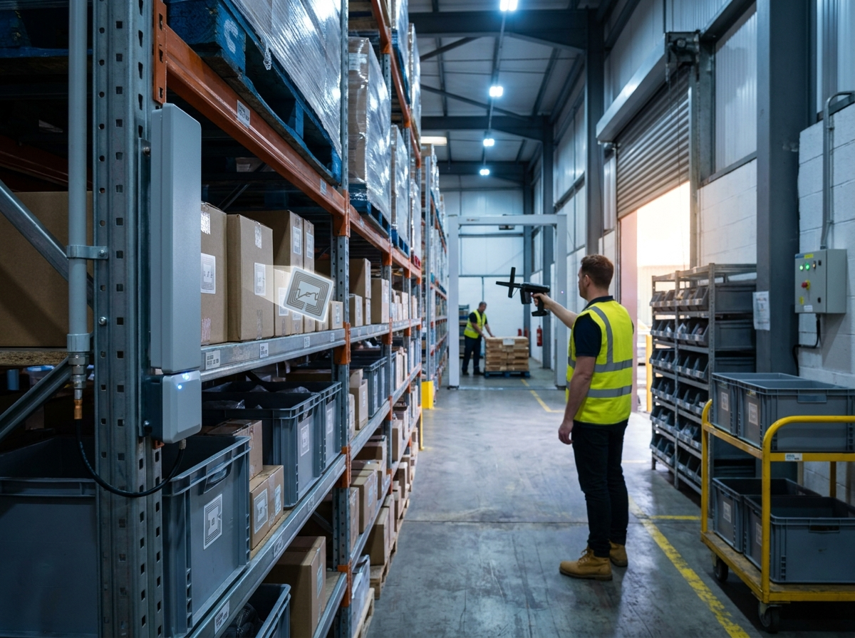 RFID inventory management in warehouse