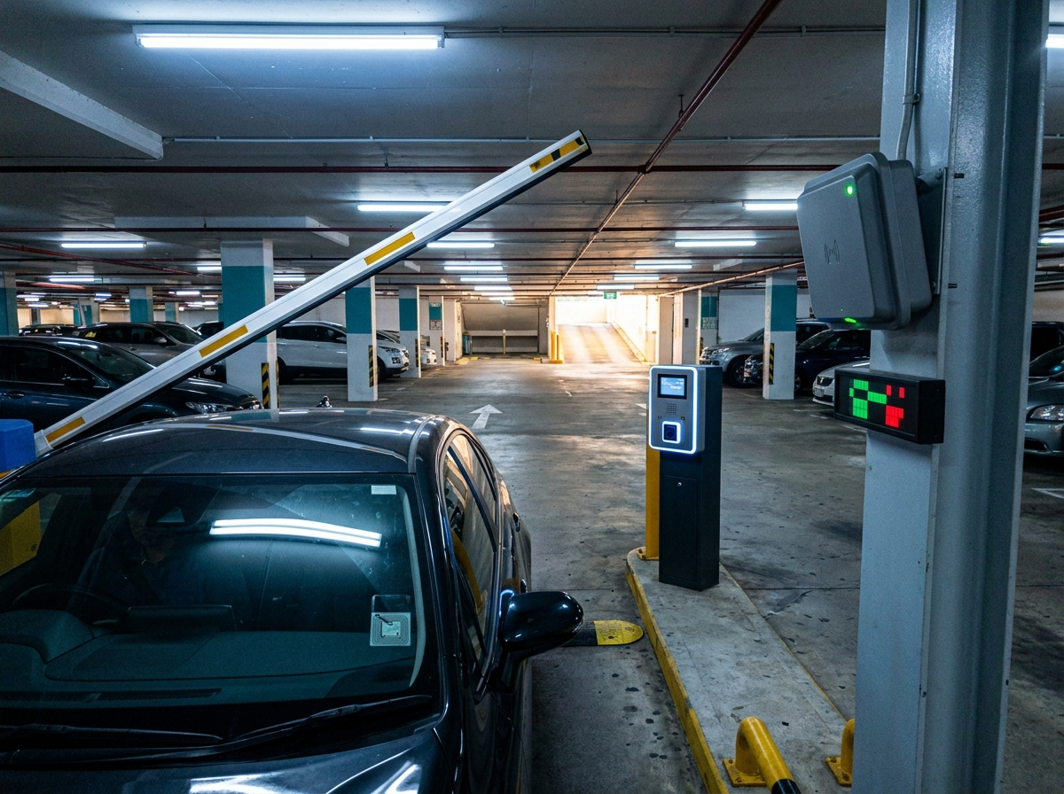RFID parking management automation