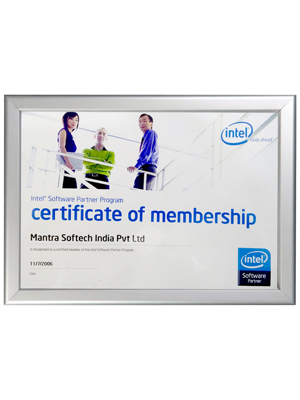 Intel Membership Certificate